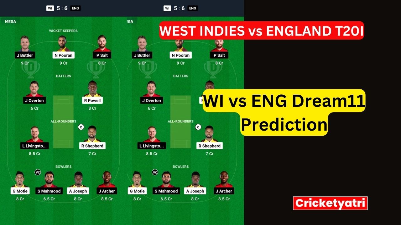 WI vs ENG Dream11