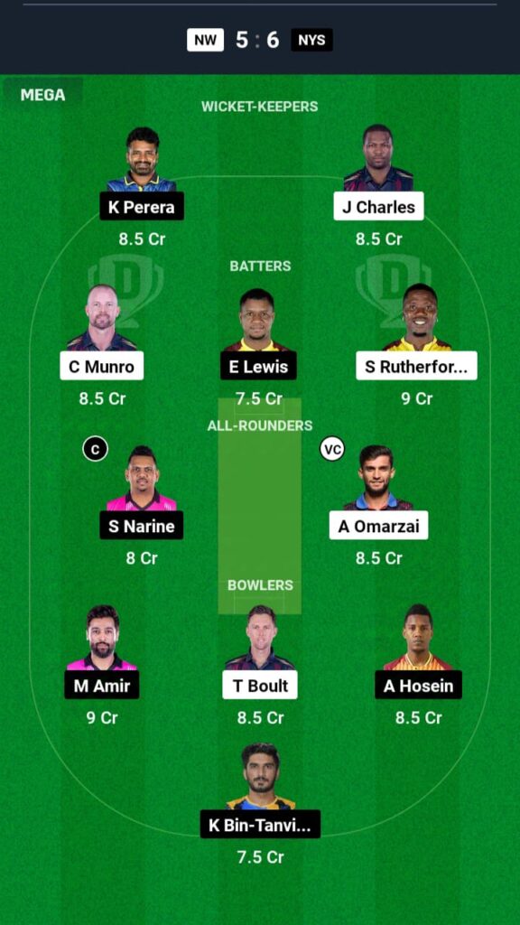 NW vs NYS Dream11