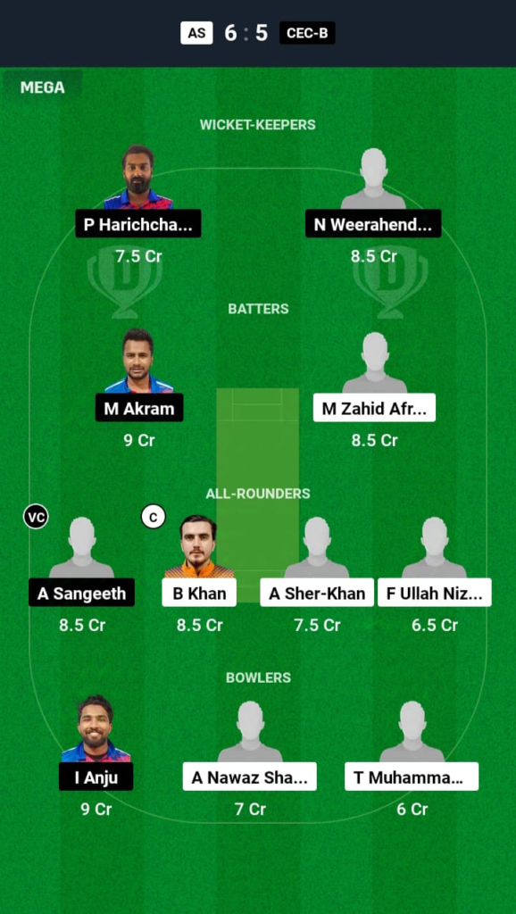 AS vs CEC-B Dream11