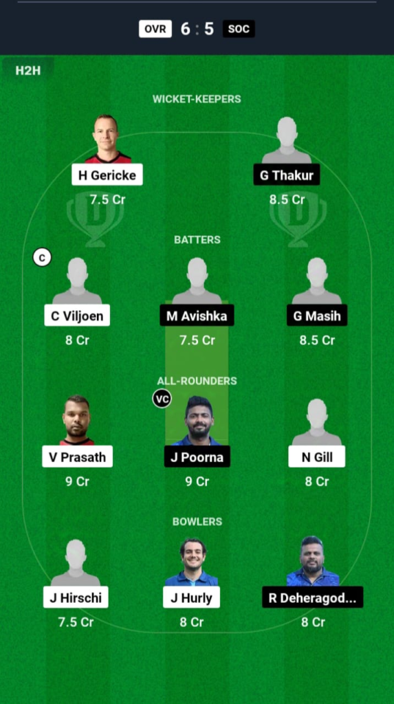 OVR vs SOC Dream11