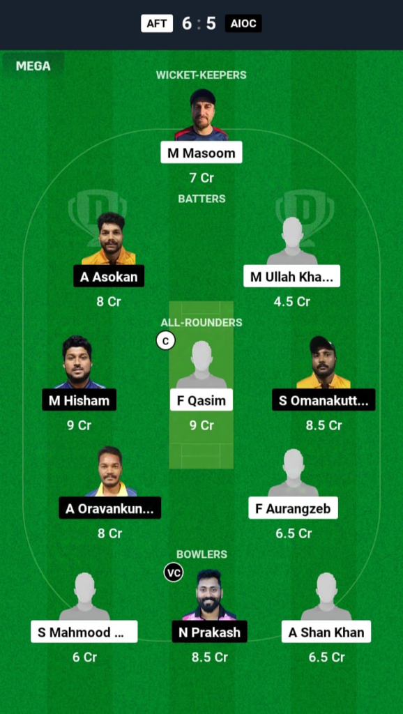 AFT vs AIOC Dream11