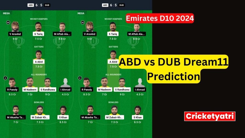 ABD vs DUB Dream11