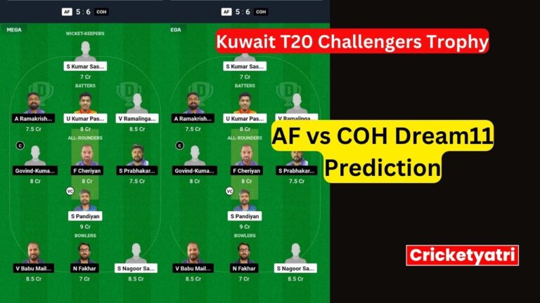 AF vs COH Dream11