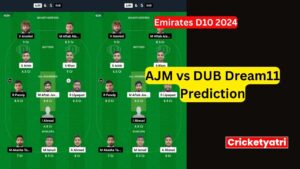 AJM vs DUB Dream11