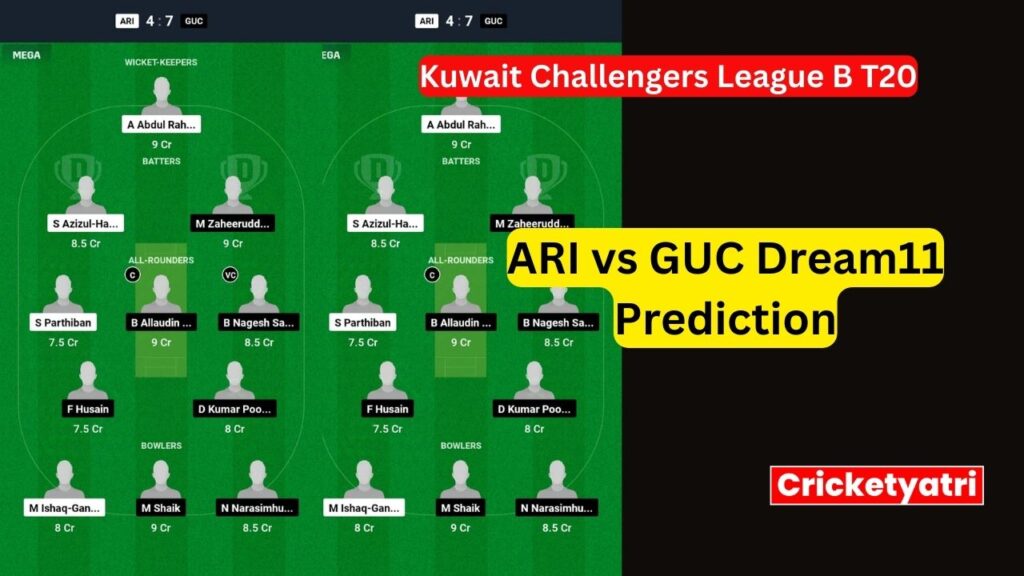 ARI vs GUC Dream11