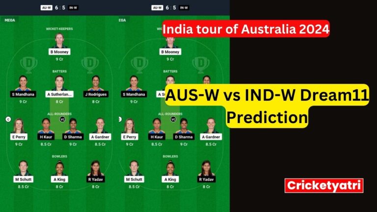 AUS-W vs IND-W Dream11