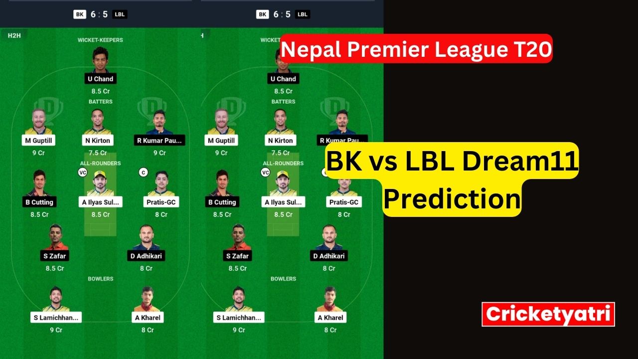 BK vs LBL Dream11