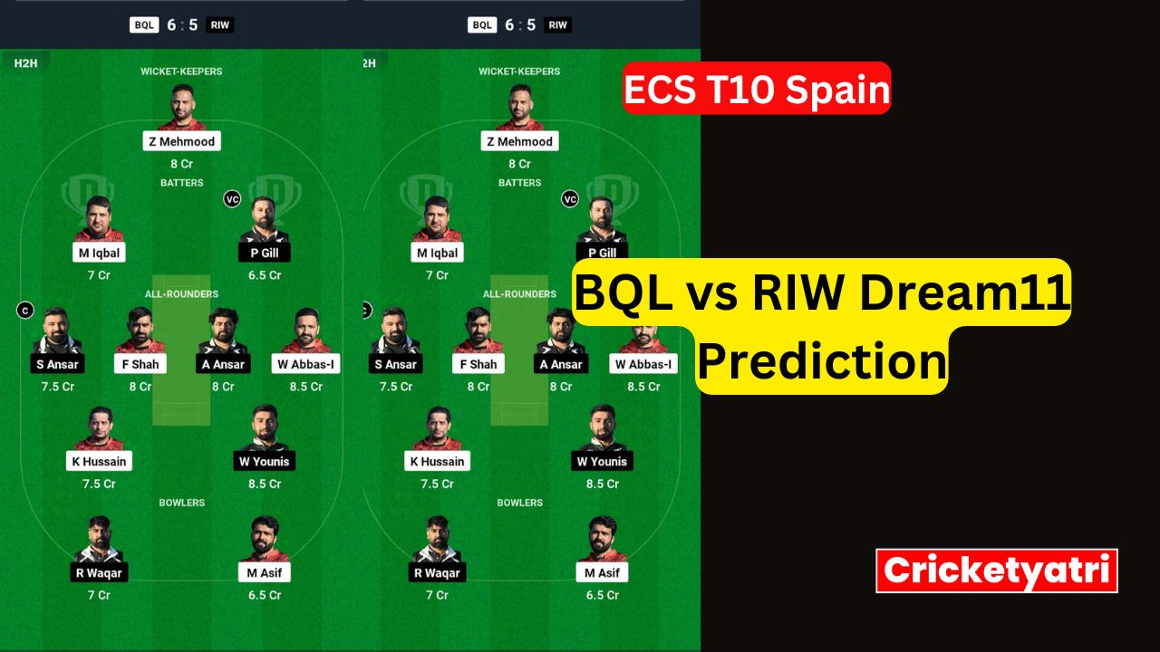 BQL vs RIW Dream11