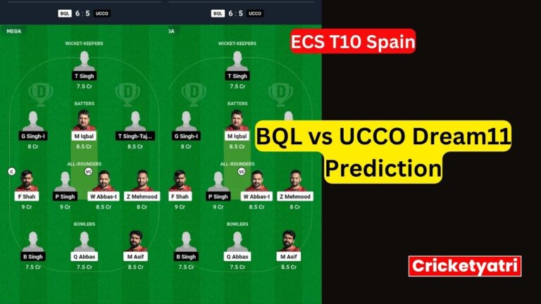 BQL vs UCCO Dream11