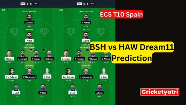 BSH vs HAW Dream11