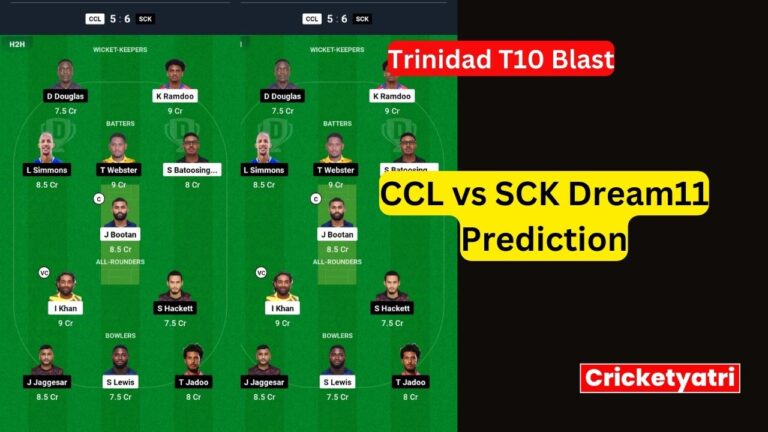 CCL vs SCK Dream11