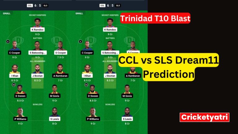 CCL vs SLS Dream11