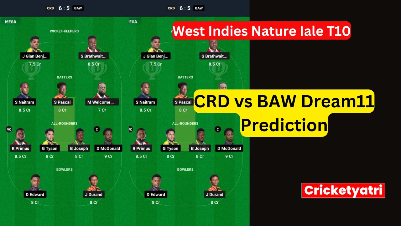 CRD vs BAW Dream11