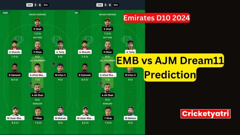 EMB vs AJM Dream11