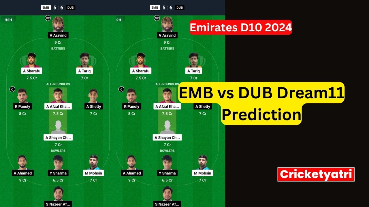 EMB vs DUB Dream11