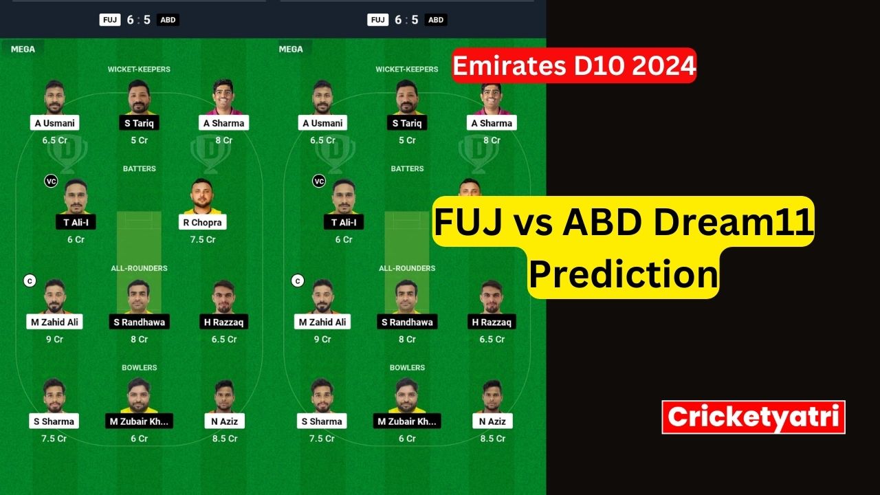 FUJ vs ABD Dream11