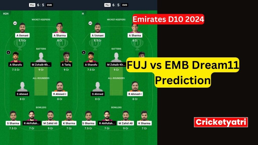 FUJ vs EMB Dream11