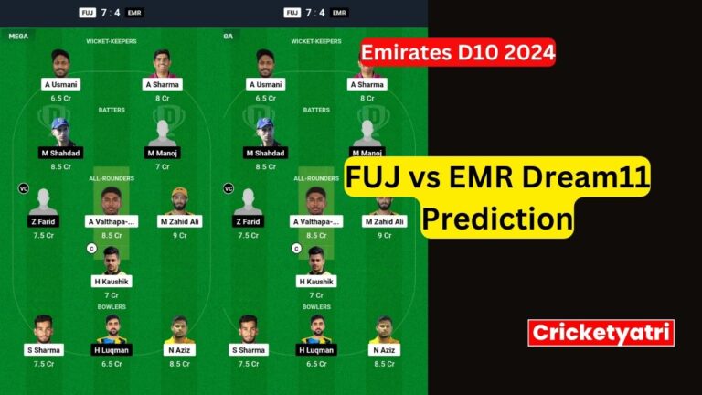 FUJ vs EMR Dream11