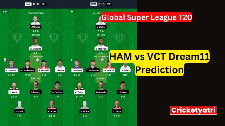 HAM vs VCT Dream11