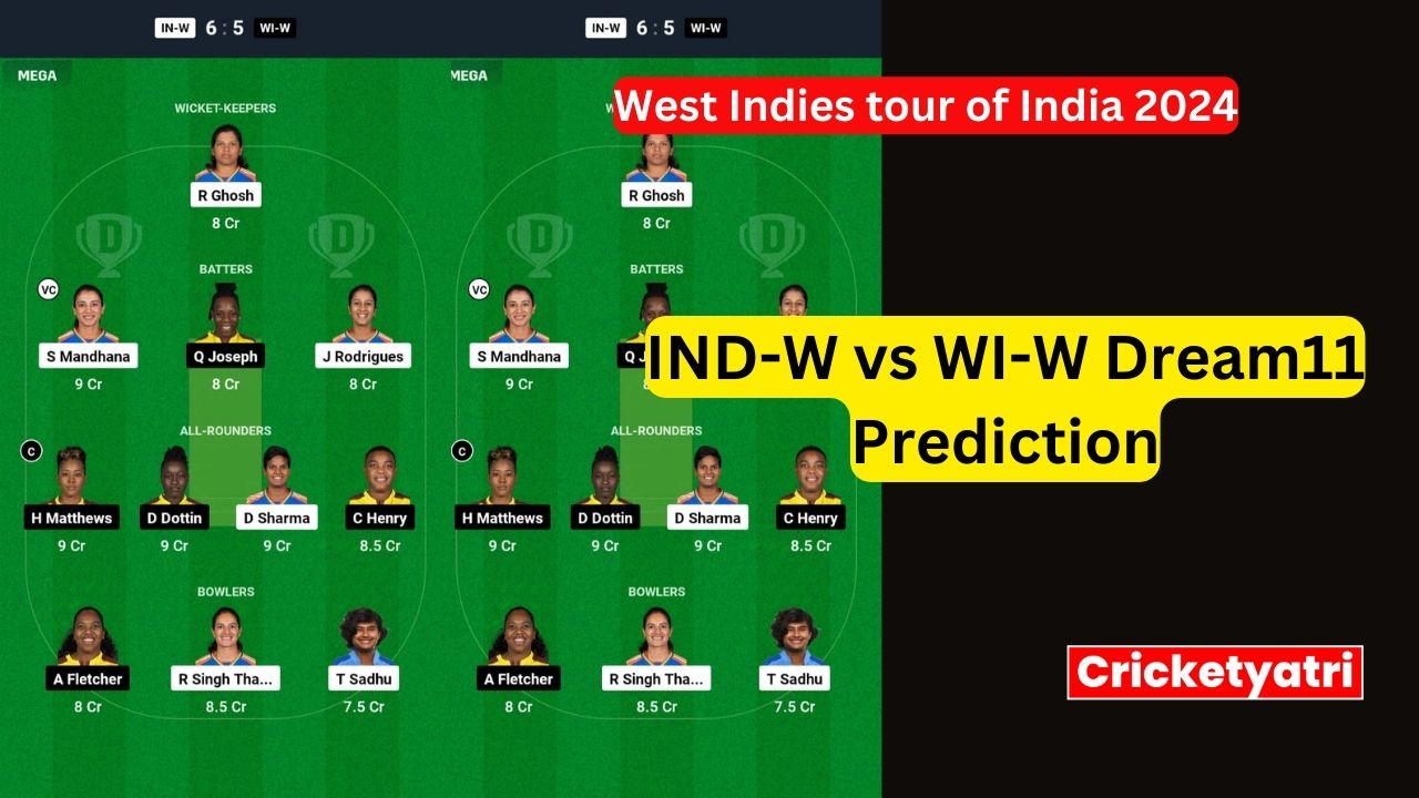 IND-W vs WI-W Dream11