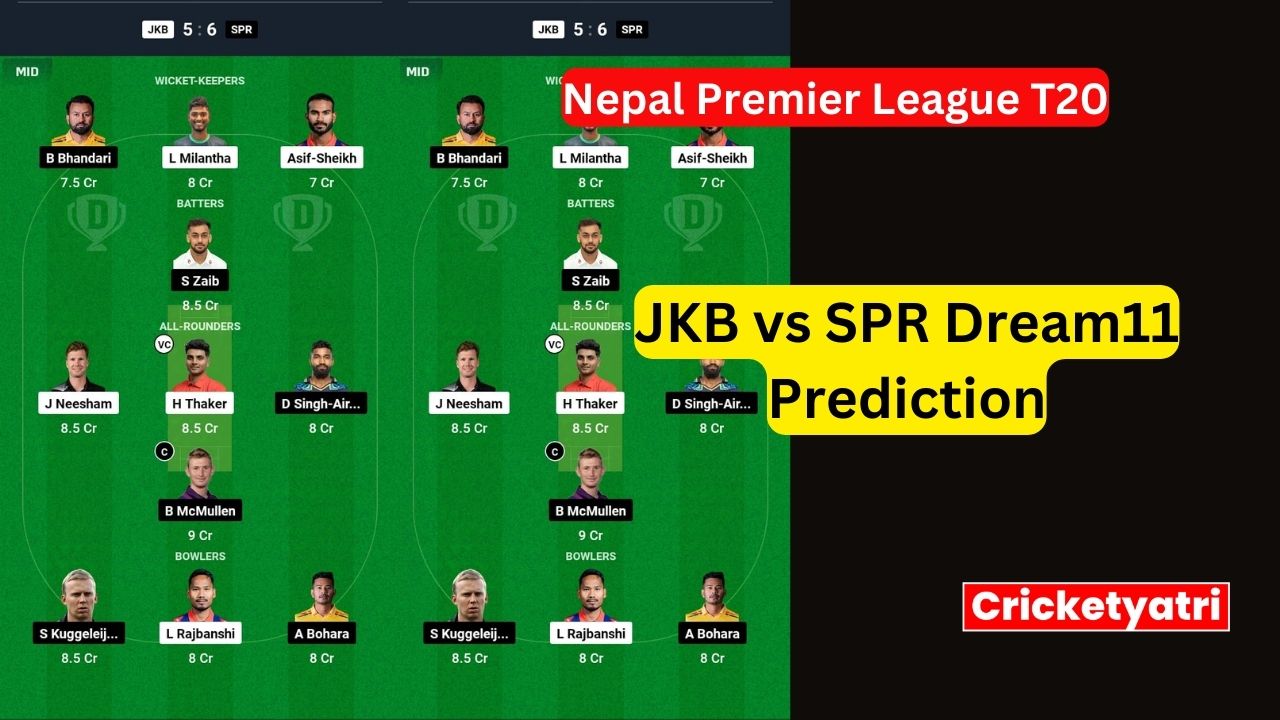 JKB vs SPR Dream11