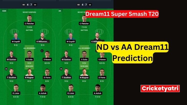 ND vs AA Dream11