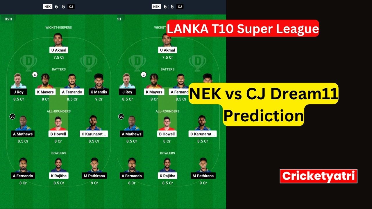 NEK vs CJ Dream11