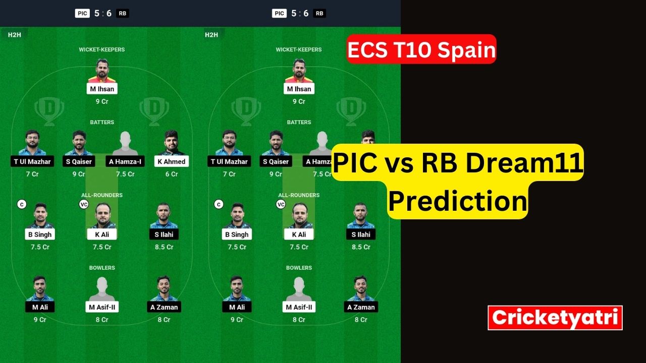 PIC vs RB Dream11