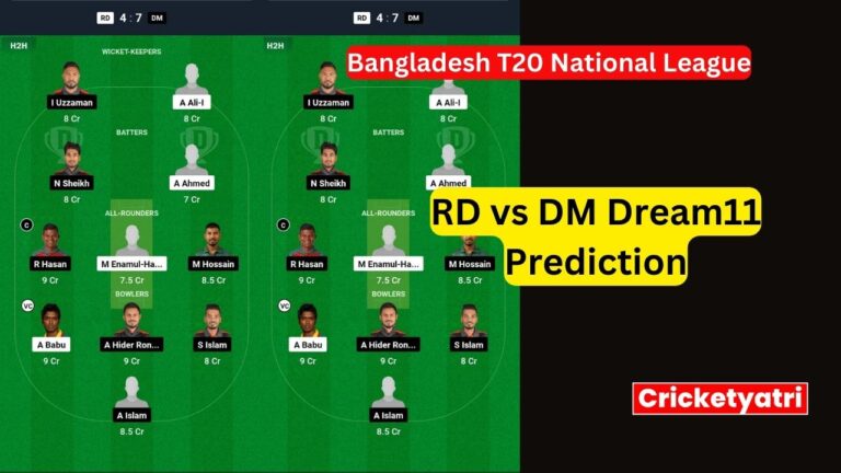 RD vs DM Dream11