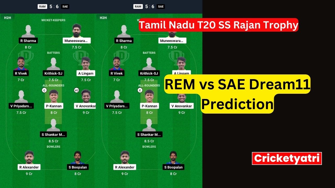 REM vs SAE Dream11