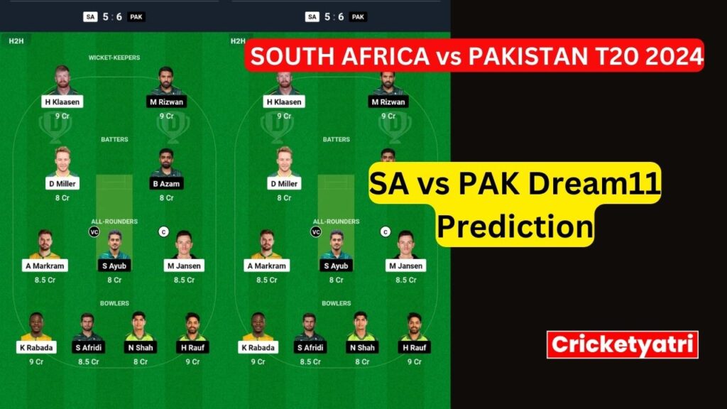 SA vs PAK Dream11