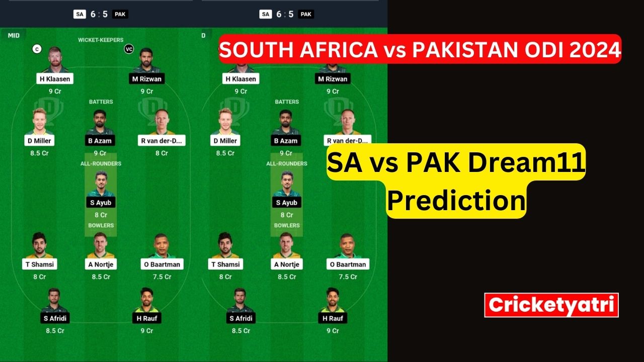 SA vs PAK Dream11