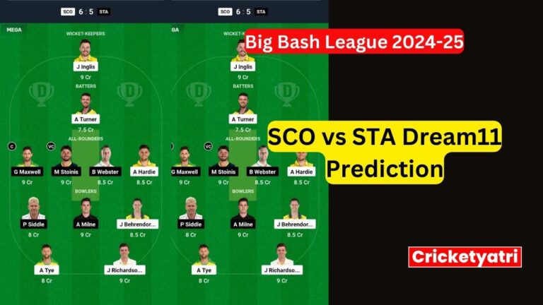 SCO vs STA Dream11