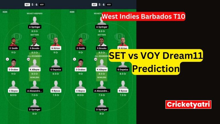 SET vs VOY Dream11