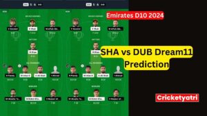 SHA vs DUB Dream11