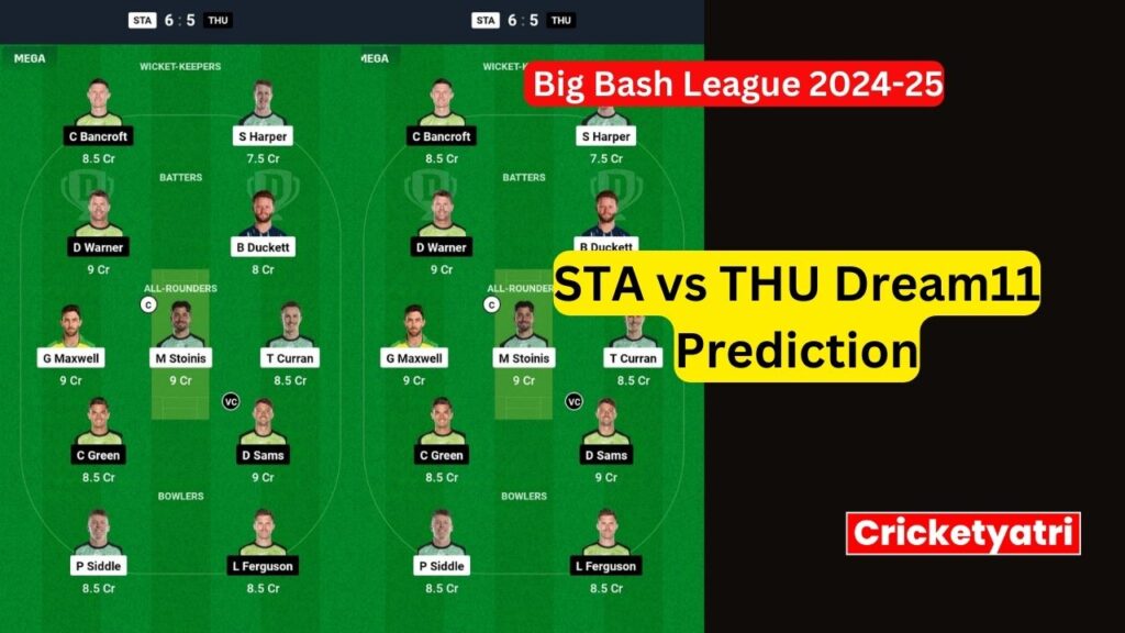 STA vs THU Dream11