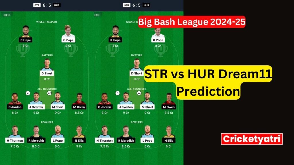 STR vs HUR Dream11