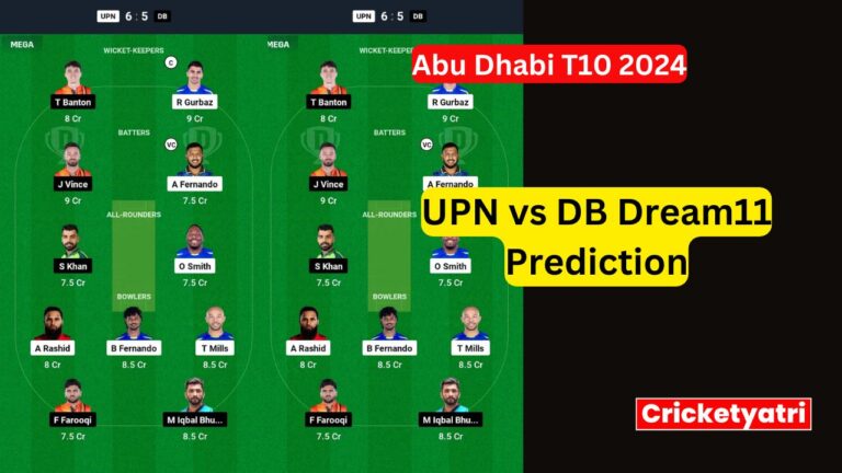 UPN vs DB Dream11