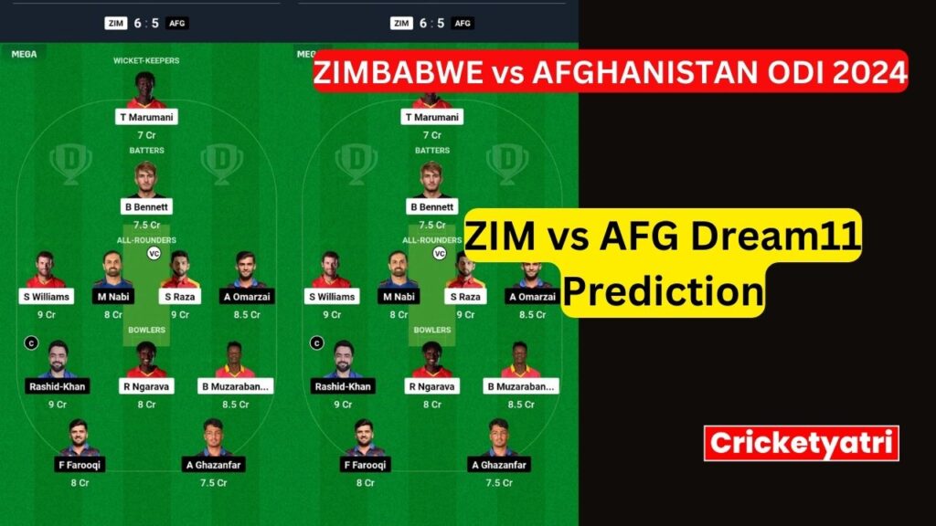 ZIM vs AFG Dream11