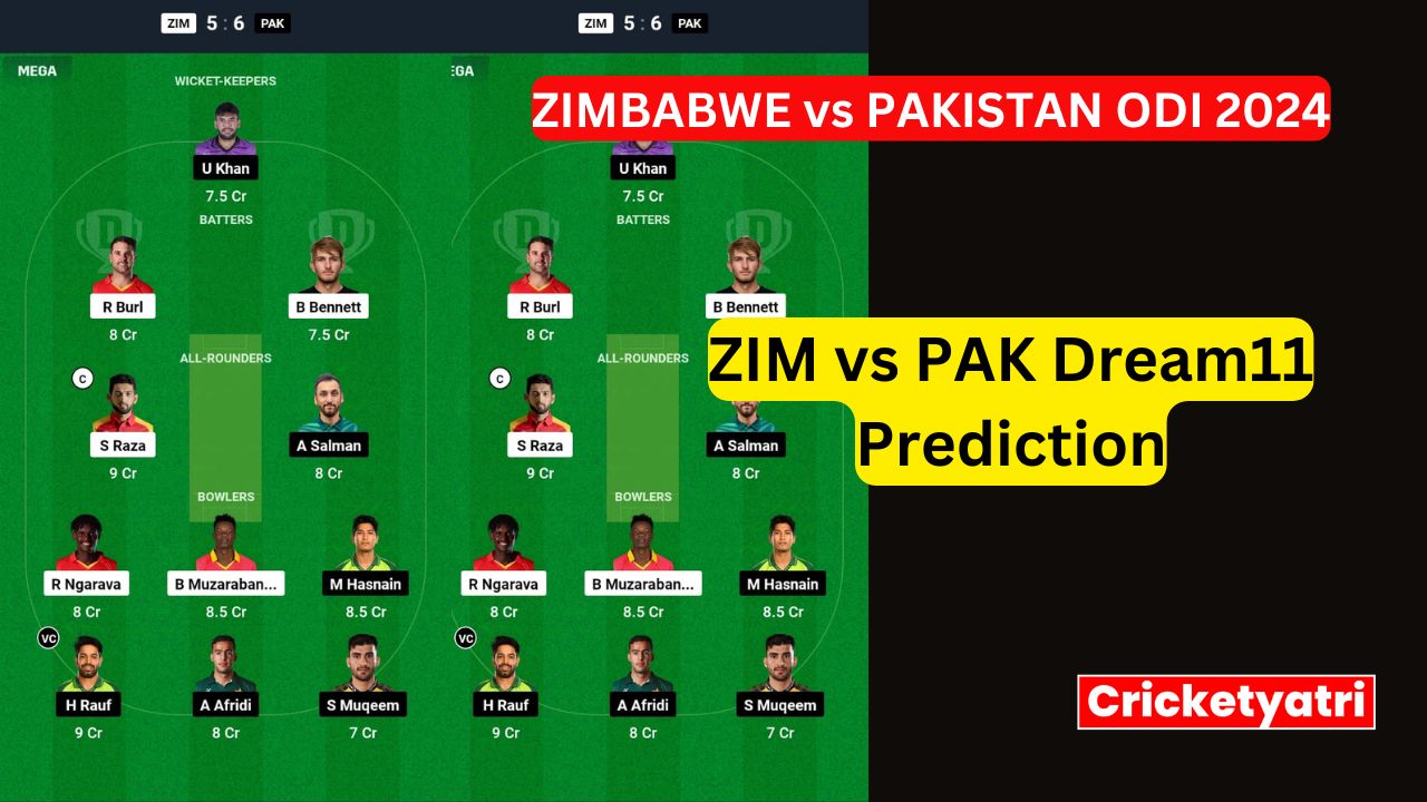 ZIM vs PAK Dream11ZIM vs PAK Dream11