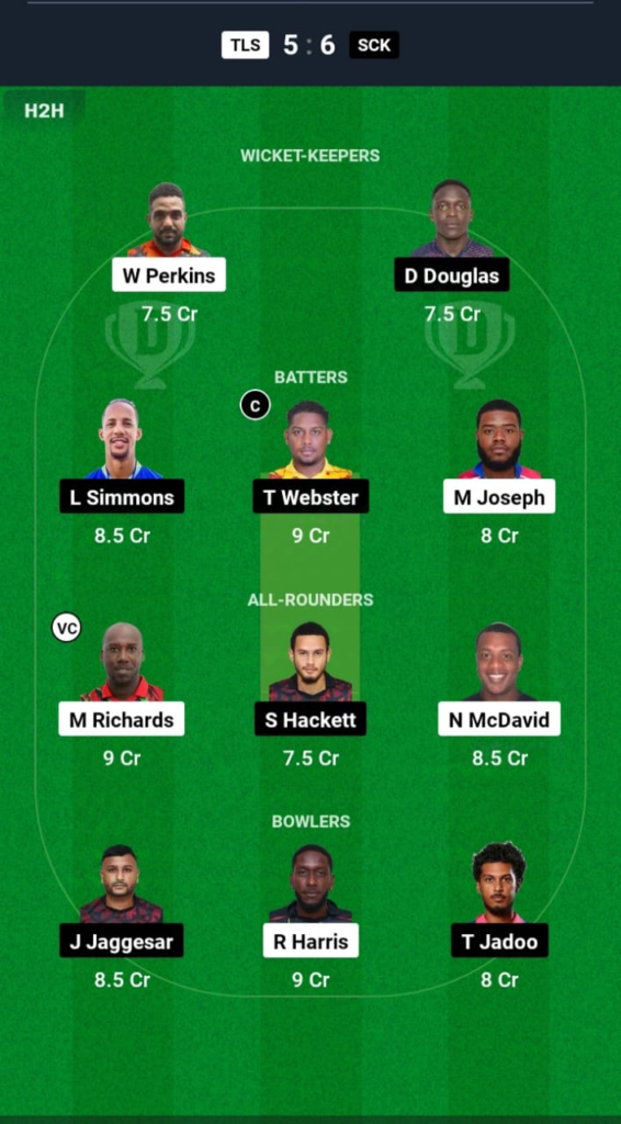 TLS vs SCK Dream11