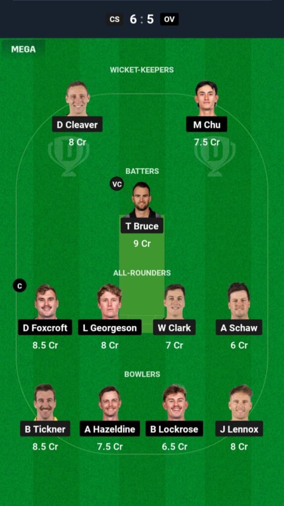 CS vs OV Dream11