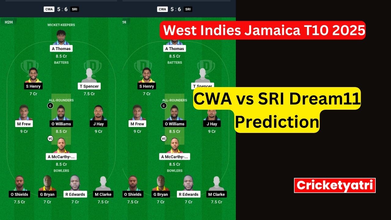 CWA vs SRI Dream11