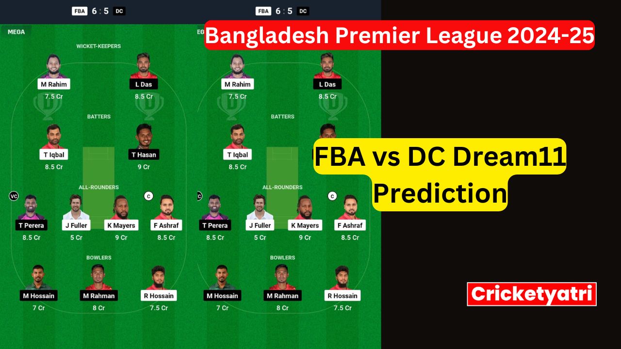 FBA vs DC Dream11