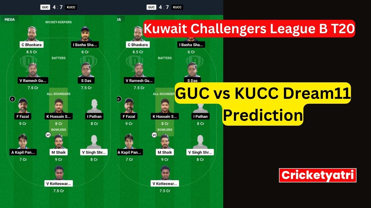 GUC vs KUCC Dream11