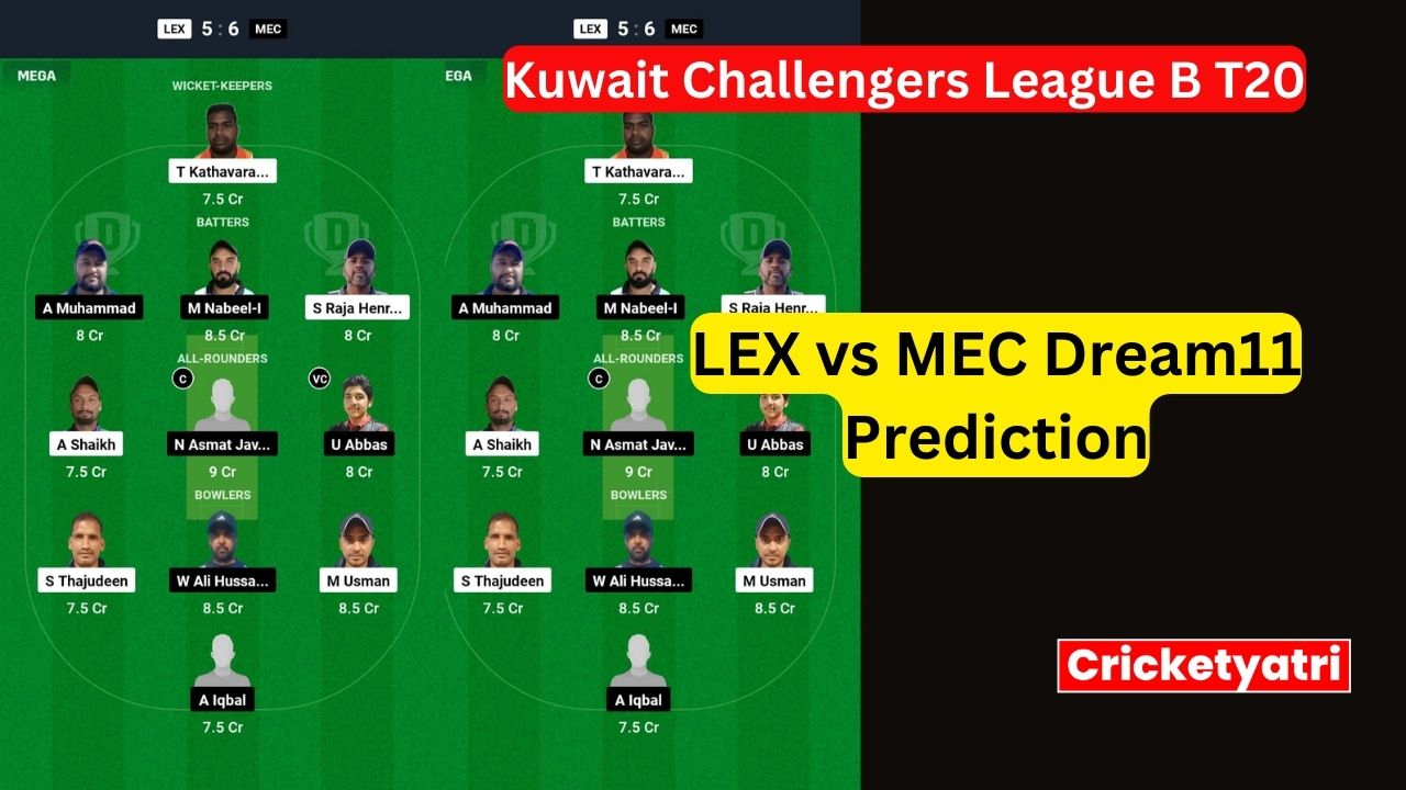 LEX vs MEC Dream11