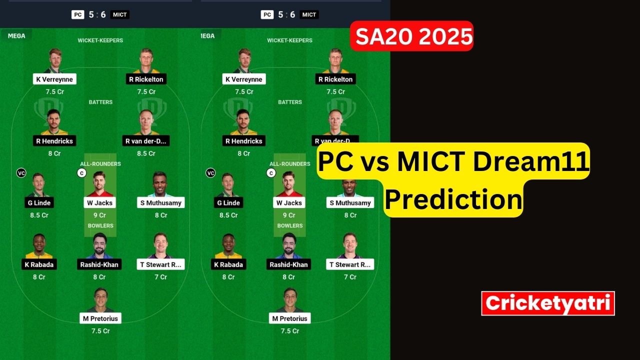 PC vs MICT Dream11
