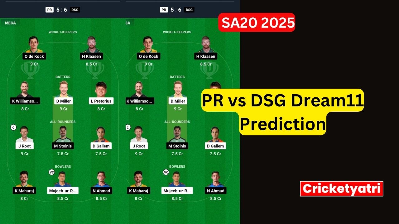 PR vs DSG Dream11