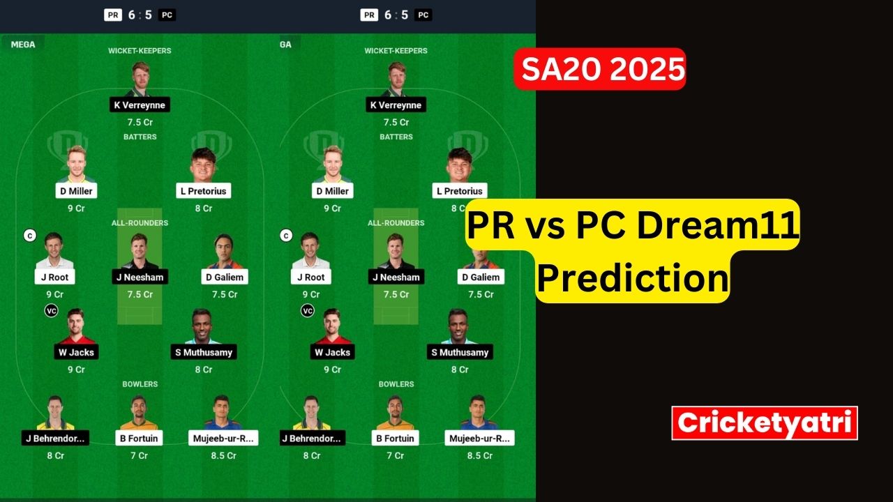 PR vs PC Dream11