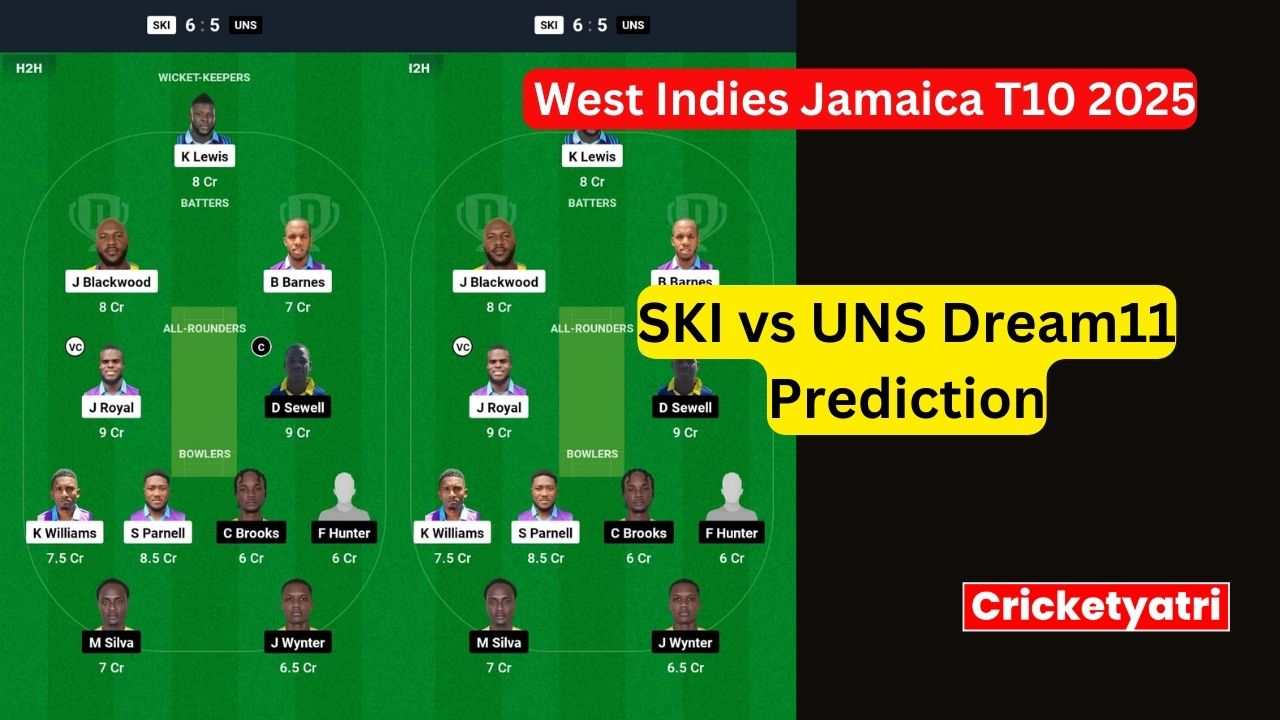 SKI vs UNS Dream11